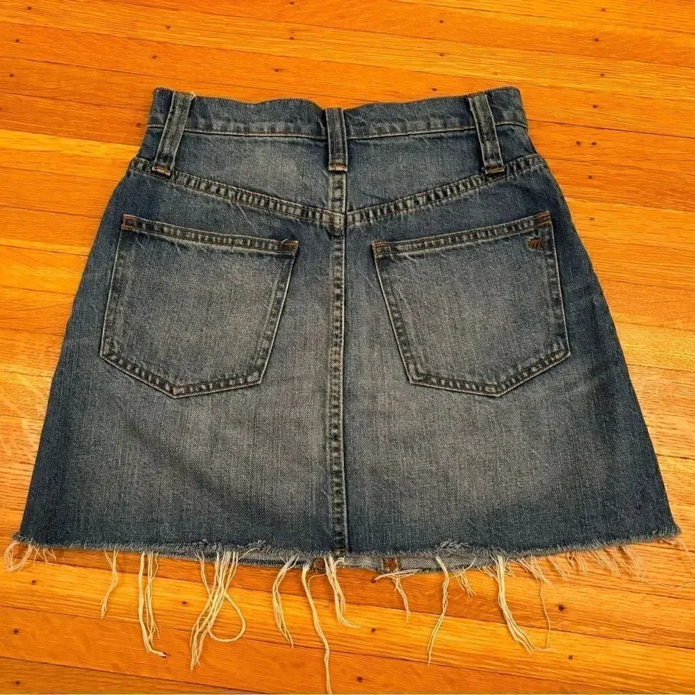 Madewell denim skirt